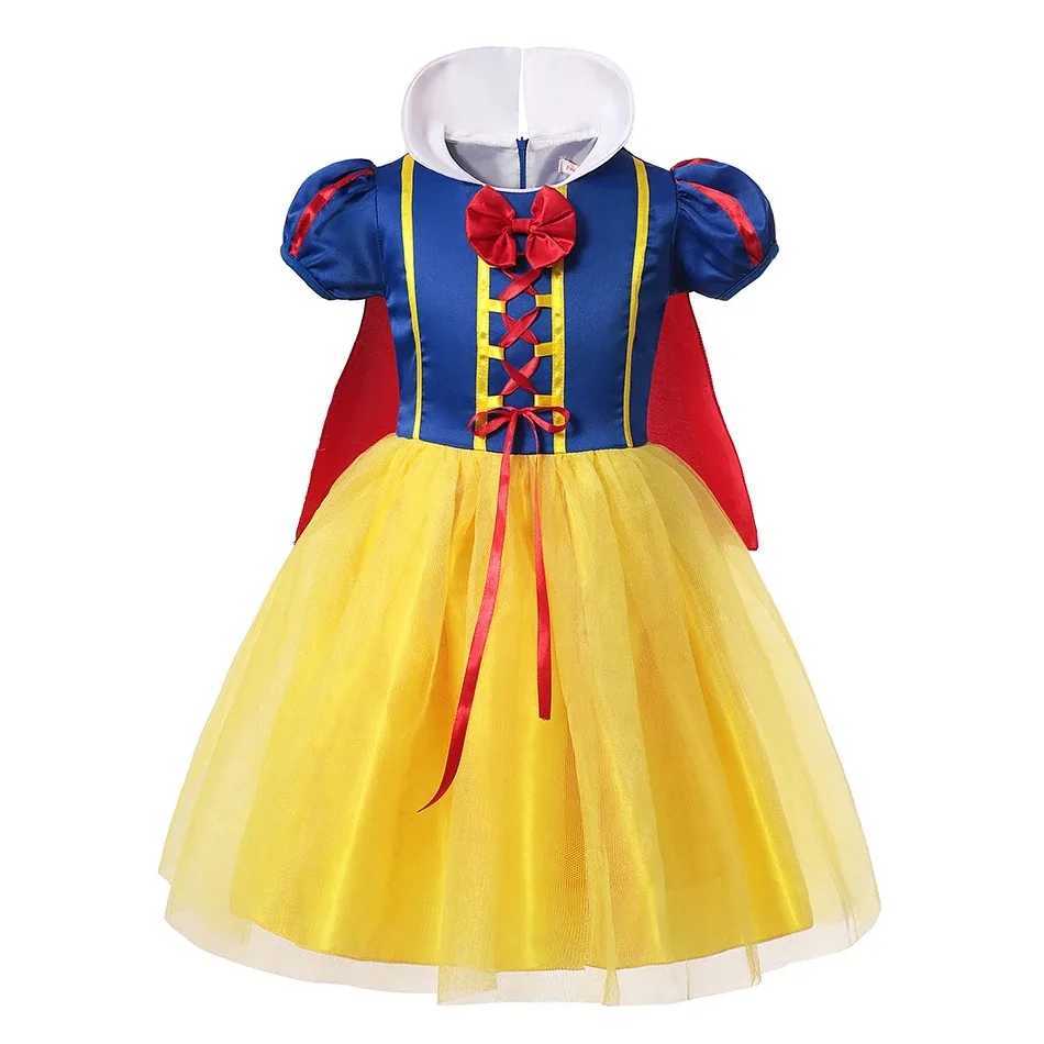Snow White Dress Childrens Clothing and Cape Town Headwear Halloween Carnival Birthday Party Role Playing Childrens Clothing W250111