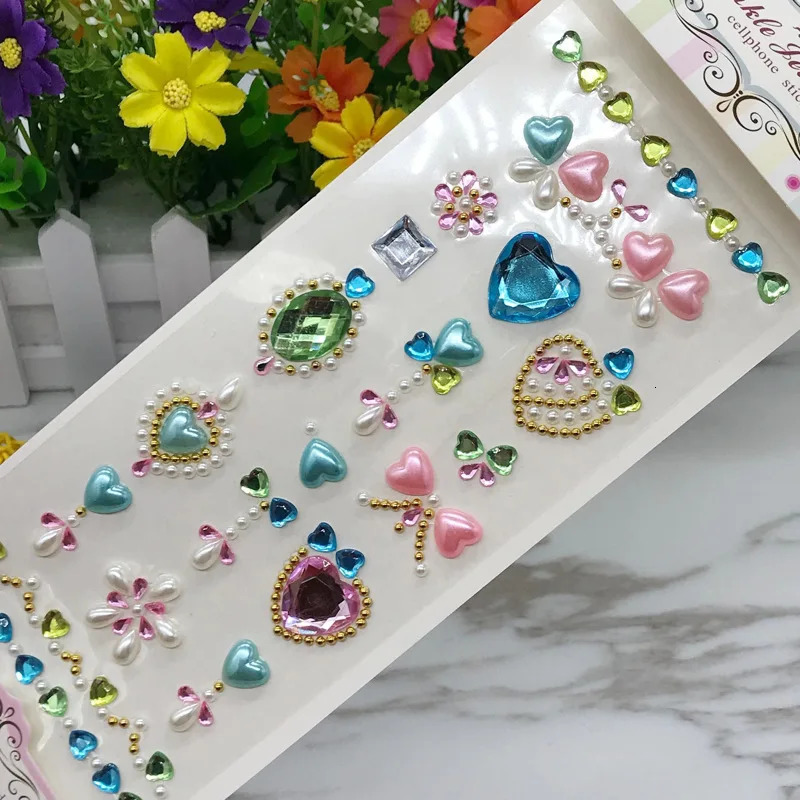 Face Gems Jewels Sticker Bright Stickers for The Festivals Accessories Makeup Crystals Diamonds 241230
