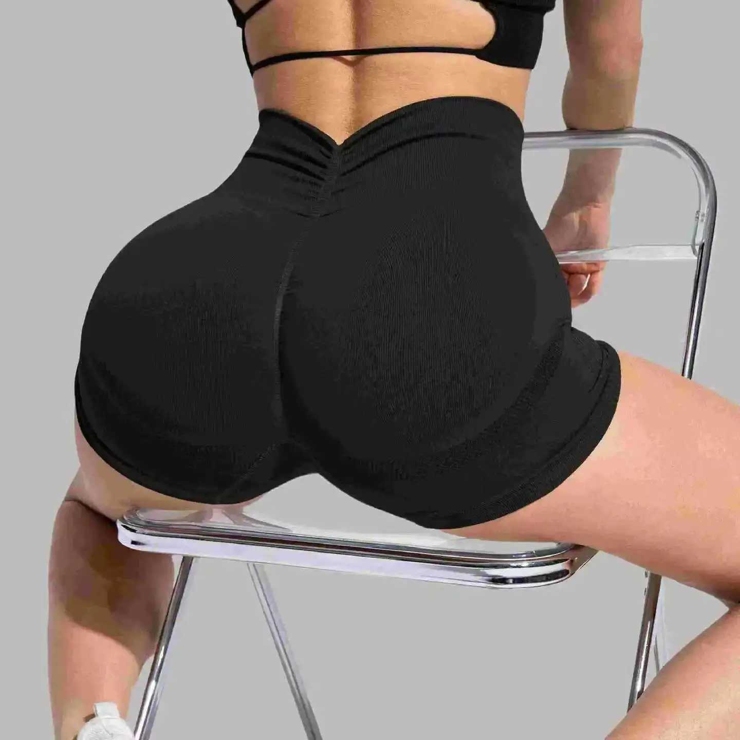 Womens Tight Seamless High Waist Yoga Pants Quick Dry Breathable Running Sports Fitness ShortsXJ250111