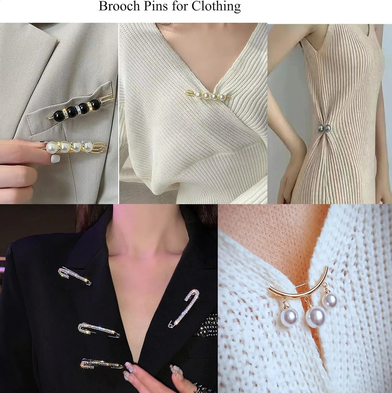 Charms for Socks Safety Pin Brooch55pcs Junk Sock Charms Pins Gold Bling Sock Jewelry CharmsBrooch Pins for SocksPearl Rhines 250103