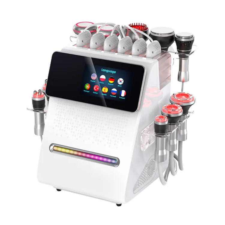 Upgrade Cavitation 80K System Body Slimming Weight Loss 11 IN 1 Portable Body Contouring EMS RF Ultrasonic Dredging Anti-aging Anti-wrinkle Skin Care 