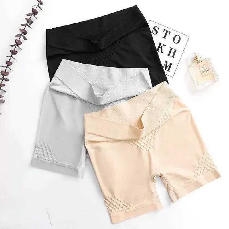 Summer Women Safety Shorts Pants Seamless Thin Ice Silk High Waist Panties Seamless Anti Emptied Boyshorts Girls UnderwearXJ250111