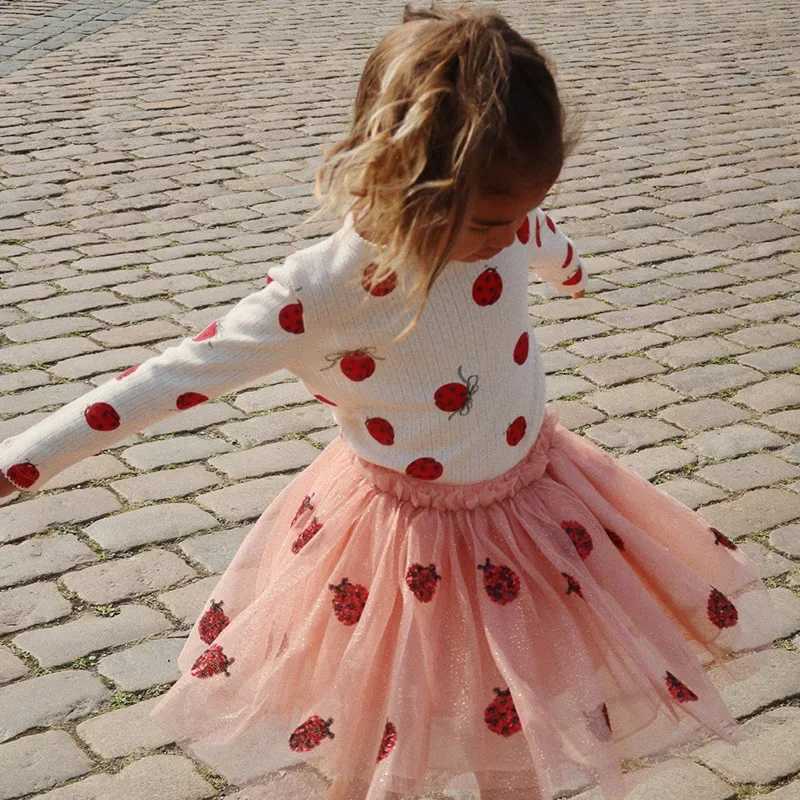 2024 New Girl Par Dress KS Mesh Glitter Christmas Dress Girl Princess Dress Tutu Skirts Casual Dress Childrens Clothing W250111