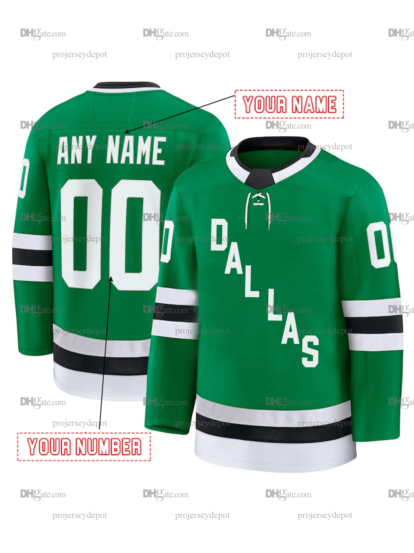 Oettinger Hockey Jersey Heiskanen Robertson Benn Hintz Custom Hockey Jerseys Any Name Number Mens Womens Youth 888