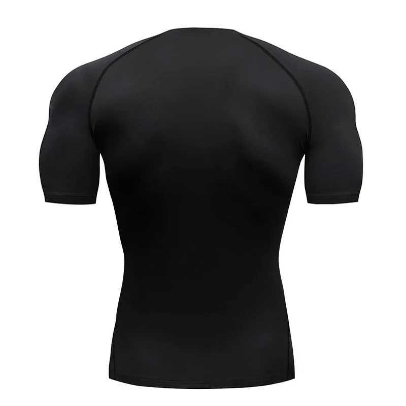 Compression shirt mens sports running T-shirt short sleeved fitness suit top-level fast drying gym sportswear W250111