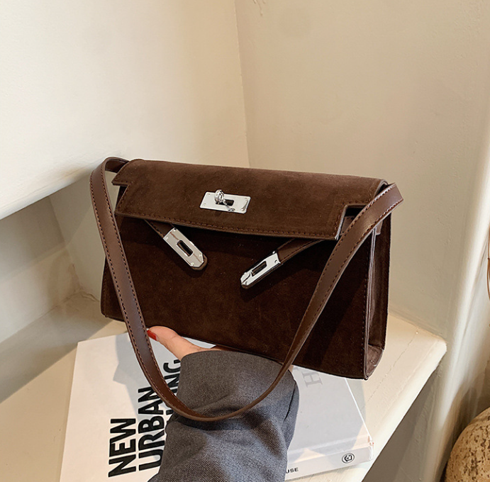 Women Shoulder Bag Fashion High-end Retro Niche Versatile Armpit Bag Large Capacity Triple Black Brown Coffee Free shipping
