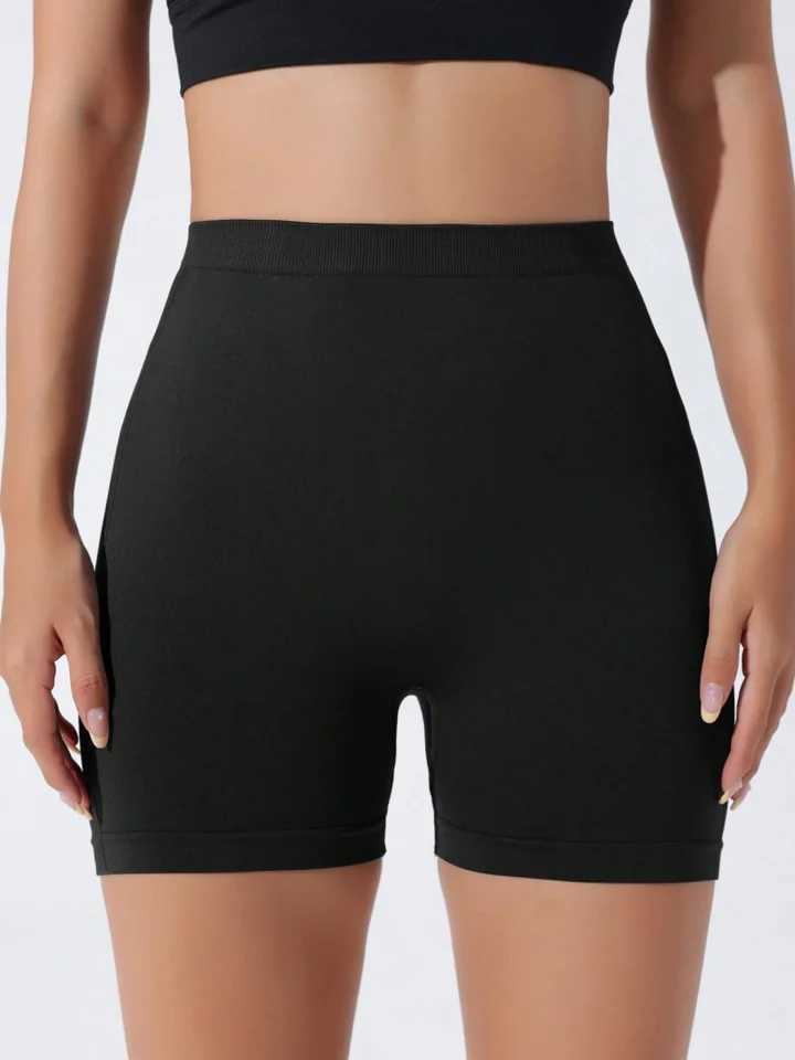 Seamless High Waisted Yoga Shorts From Europe And America Waist Tightening And Hip Lifting Fitness Pants Rear V-WaistXJ250111
