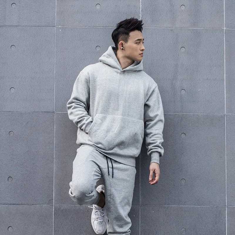 Loose Cotton Mens Hooded Sweatshirt Pocket Black Male Hoodie Funny Welcome Deal Y2k Vintage Novelty and Luxury Harajuku Fashion W250110