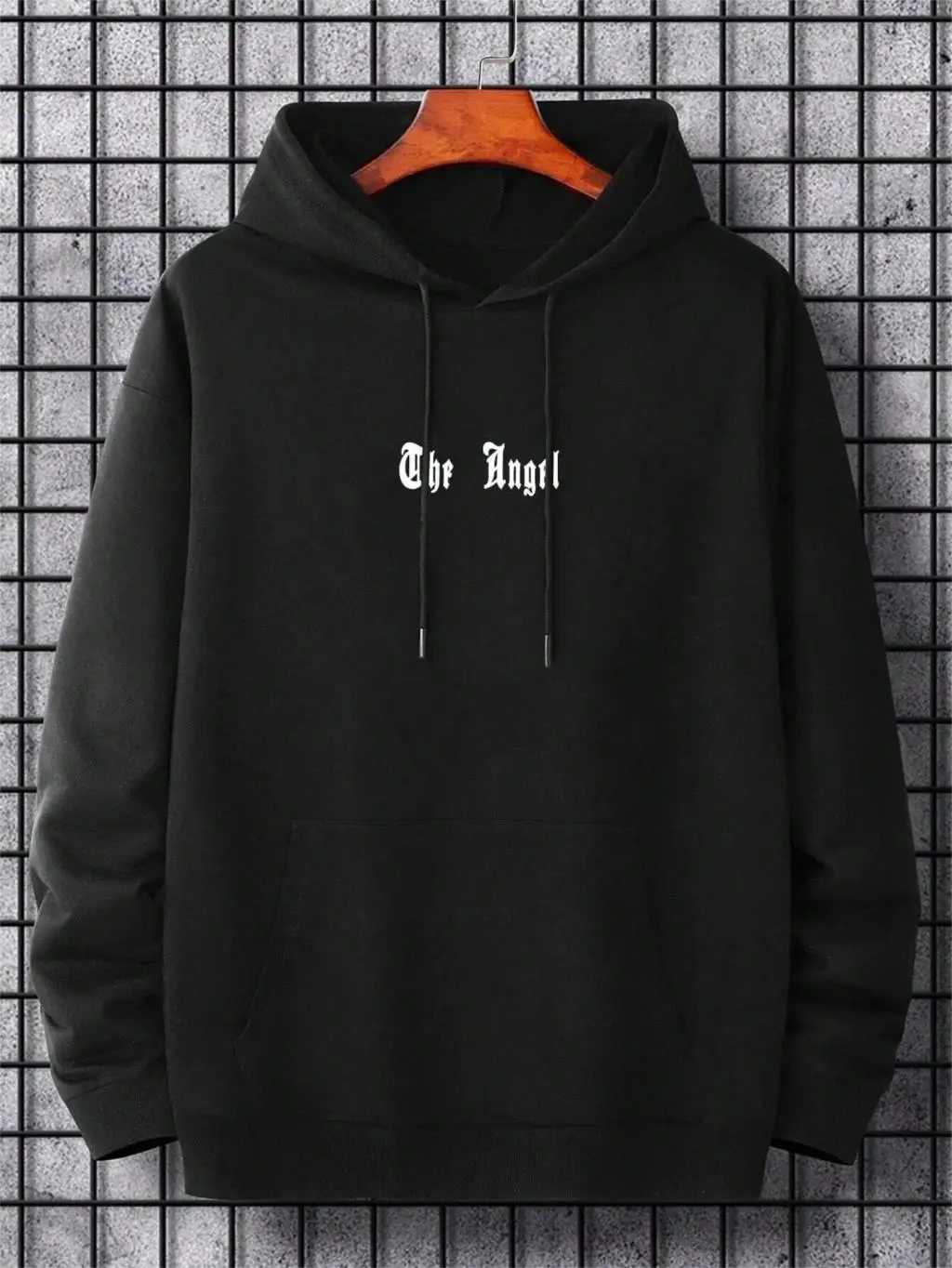 Angels Wings Printing Male Hoody O-Neck All Match Loose Sweatshirt Fashion Fleece Basic Daily Comfortable Hoodie Autumn Clothes W251106