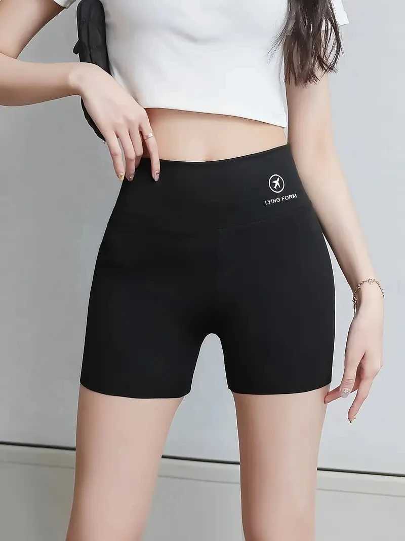 Womens three part high waisted shorts tight pants yoga pants comfortable and breathable. Shot polyester fabric seamlessXJ250111