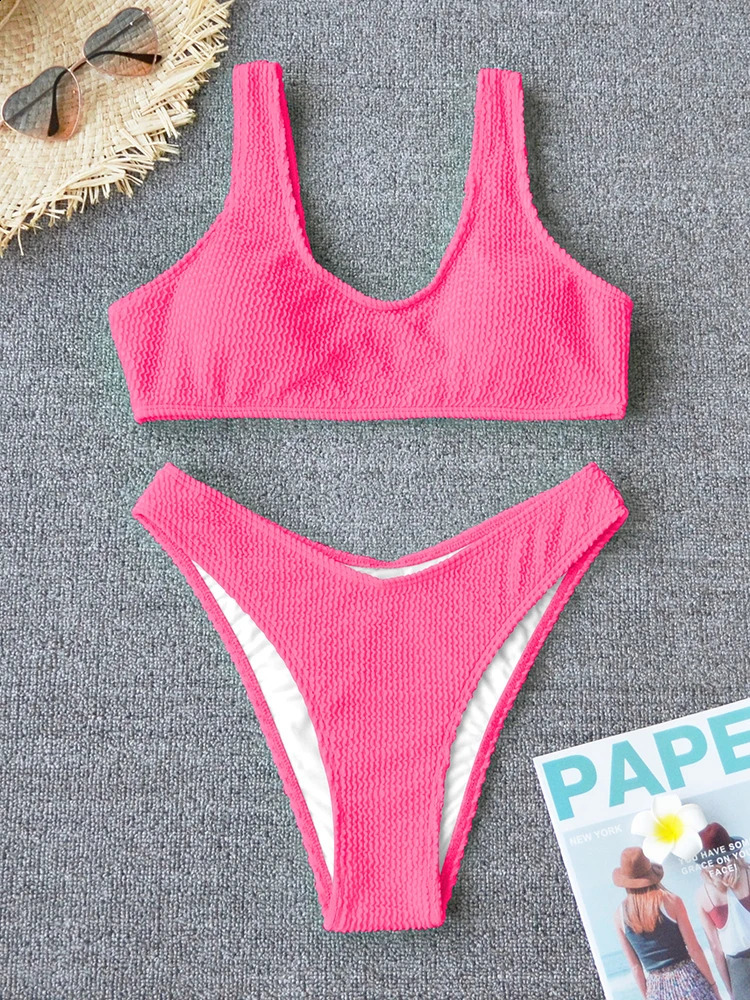 Sexy Bikini 2024 Swimsuit Women Swimwear Push Up Bikini Set Thong Brazilian Bathing Suit Beach Wear Biquini Bather Female250107