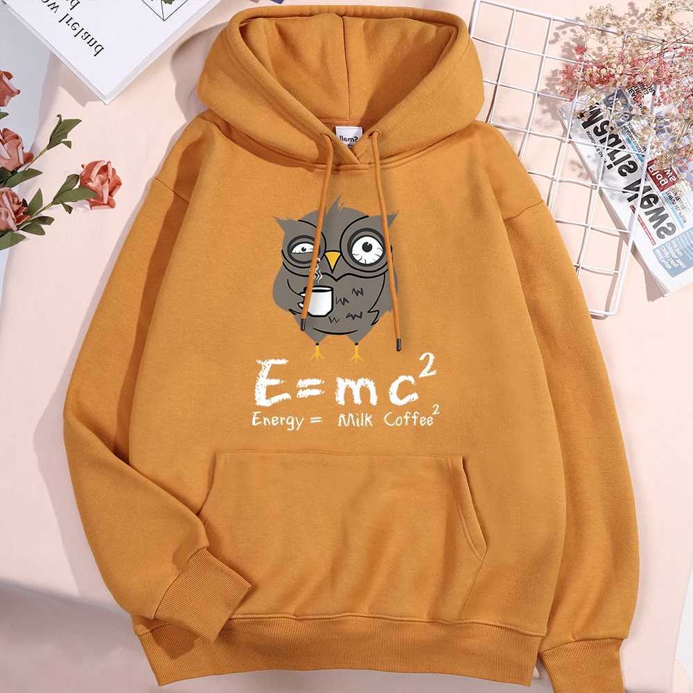Energy Milk Coffee Fun Formula Hoodie Mens Harajuku Hoodie Crewneck Hip Hop Sportswear Crewneck Loose Hoodie Sportswear W250110