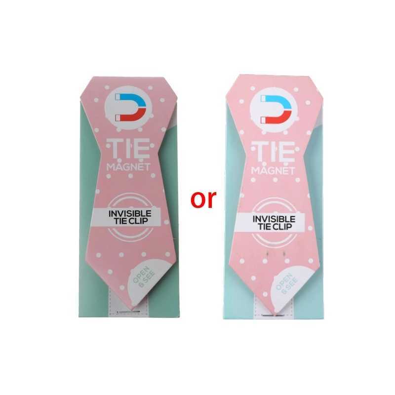 Practical magnetic tie clip invisible elegant mens jacket stainless steel magnetic Lel pin to fix the neck in place W250111