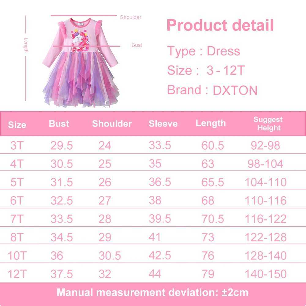 DXTON New Princess Dress Autumn Girls Long Sleeve Dress Irregular Grid Childrens Dress Flower Childrens Par Clothing W250111