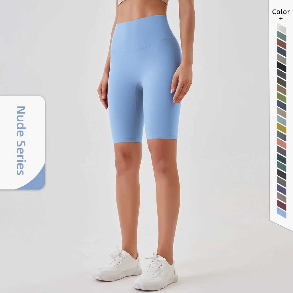 2024 High-Waisted Buttock Lifting Yoga Shorts Summer Seamless Yoga Legging Shorts Outer Wear Tight Cycling Athletic Gym ShortsXJ250111