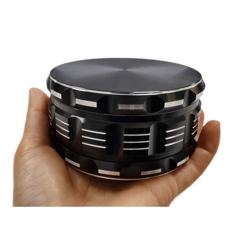 4 100mm 4 Layers Aluminium Herb Grinder with Pollen ScraperXJ250111