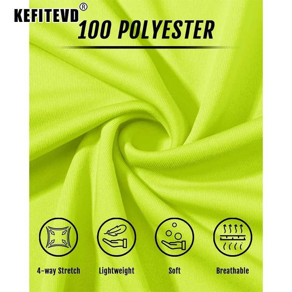 KEFITEVD summer quick drying T-shirt mens UPF 50+UV protective T-shirt lightweight crew neck running T-shirt top breathable sportswear W250111