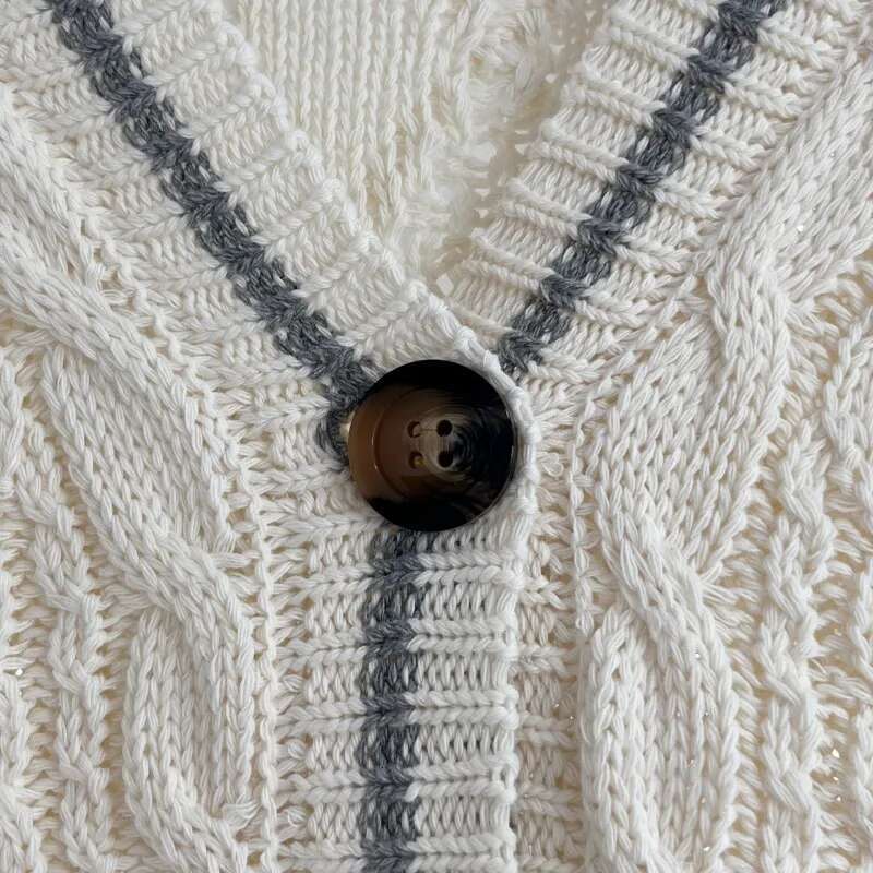 Winter Lake Cardigans With Wisteria Wers Embroidery Warm Soft Y2k Knitted Sweater Folklore Girl Tops Oversized Cardigan Women