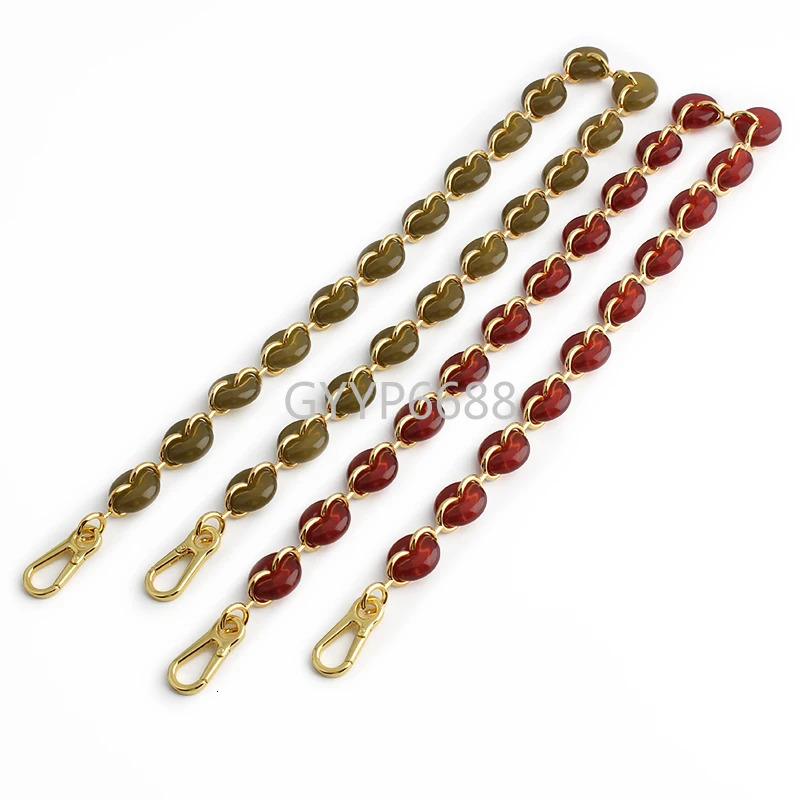 1/5/10PC 70.5cm long 22mm metal acrylic resin chain color hook shoulder bag strap retro style detachable accessories 250109