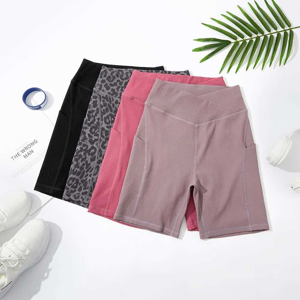Crossover Workout Gym Shorts Women Yoga Shorts Women Fitness Leggings Scrunch Butt Booty Shorts Seamless Short High Waist ShortsXJ250111
