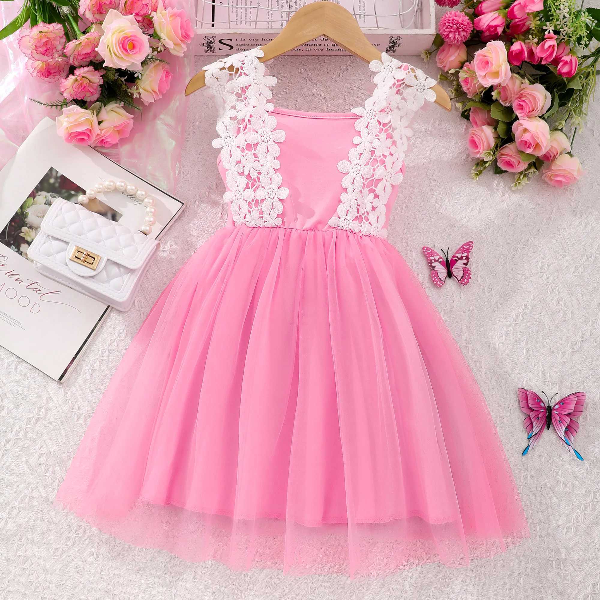 Able Lace Suspended Tutu Girls Dress Sweet Fashion Sundress Summer W250111