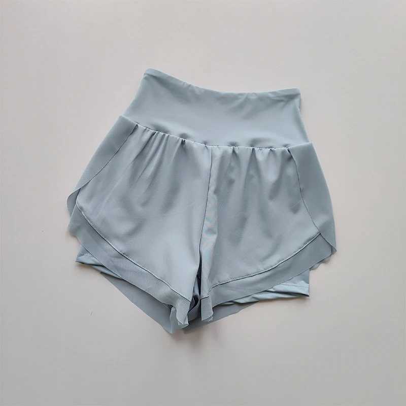 Summer Womens Sports Shorts Mesh 2 In 1 Quick-dry Yoga Shorts Breathable Fitness Shorts High Waist Fitness Running Shorts 2024XJ250111