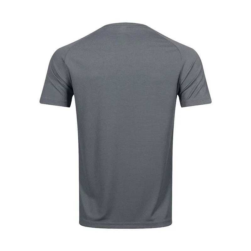 Mens breathable sports T-shirt sweat absorbing quick drying suit summer ice silk fitness running top W250111