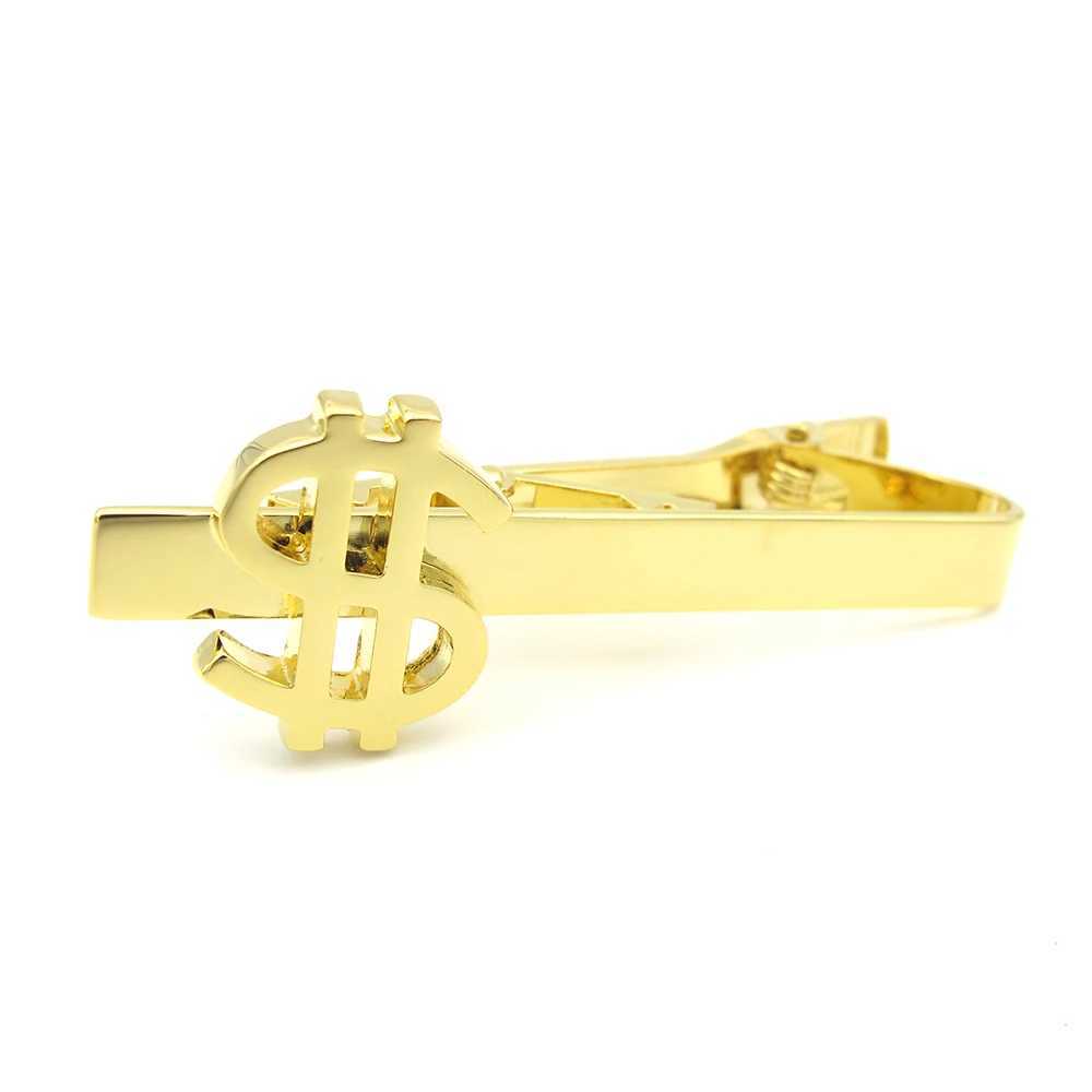 Mens USD Tie Clip Quantity Brass Material Gold Designer Tie Clip Wholesale and Retail W250111