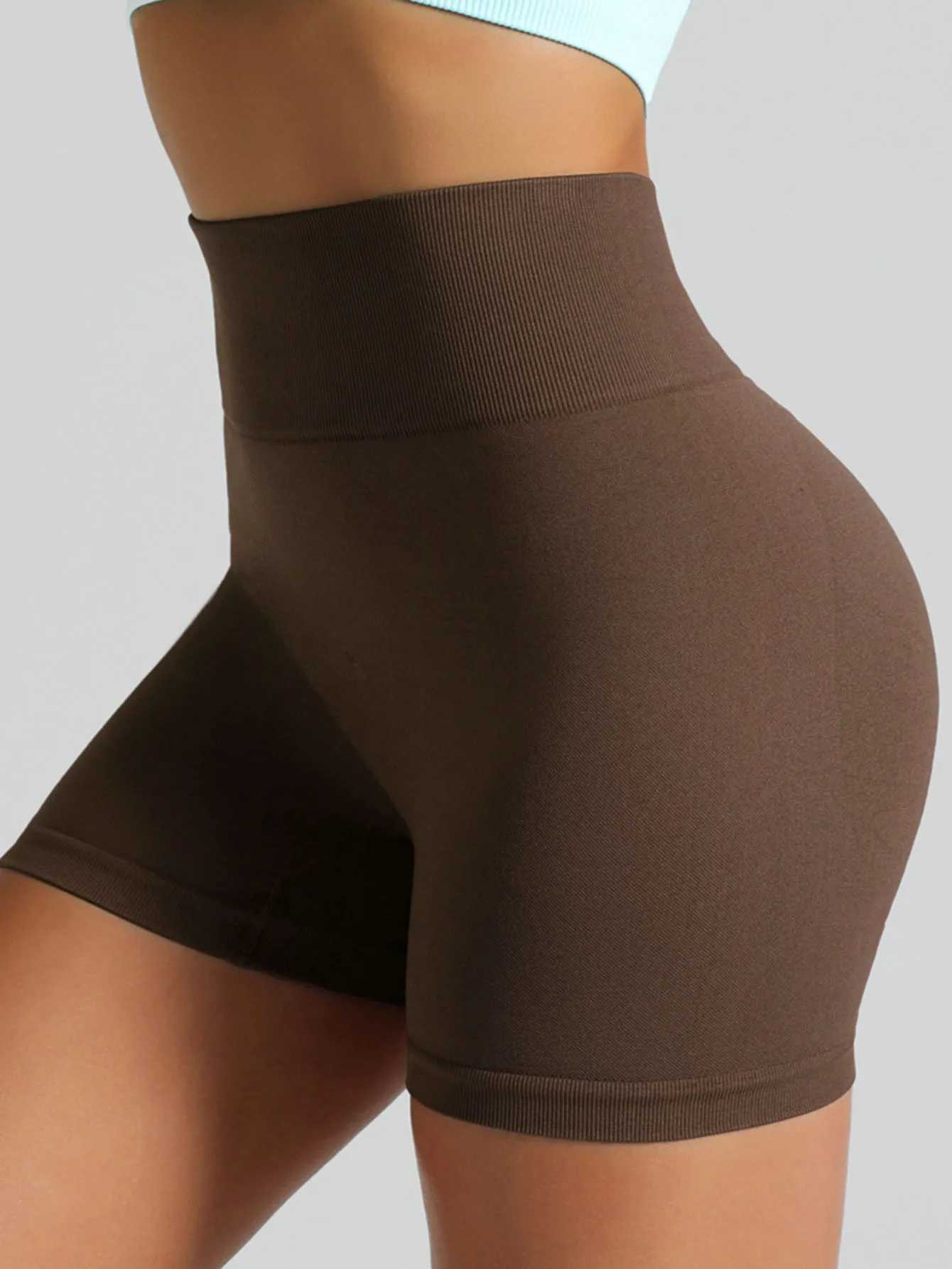 Seamless Peach Hip Lifting Yoga Sports ShortsXJ250111