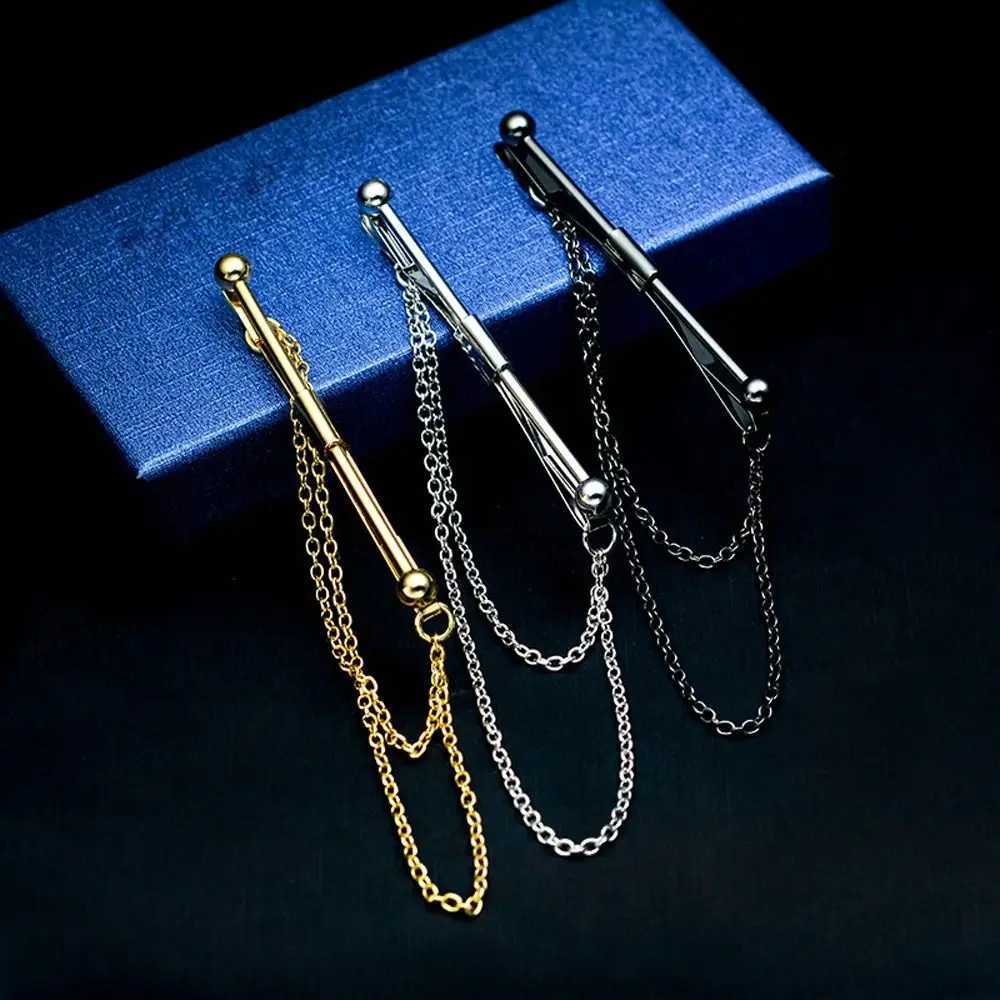 Tassel multi-color anti exposure high-end cross pendant tie clip womens necklace pole mens necklace clip necklace accessories DIY W250111