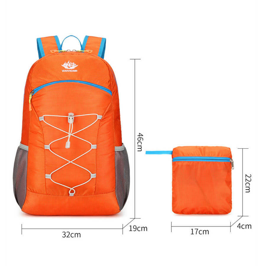 Large Capacity Hiking Backpack Oxford Cloth Outdoor Backpack Hiking Backpack Lightweight Multifunctional Foldable Backpack 240920