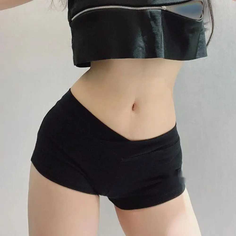 Women Ultra Short Sports Shorts New Casual Sexy Tight Low Waist Shorts Summer Fitness Running Black Ballet PantsXJ250111