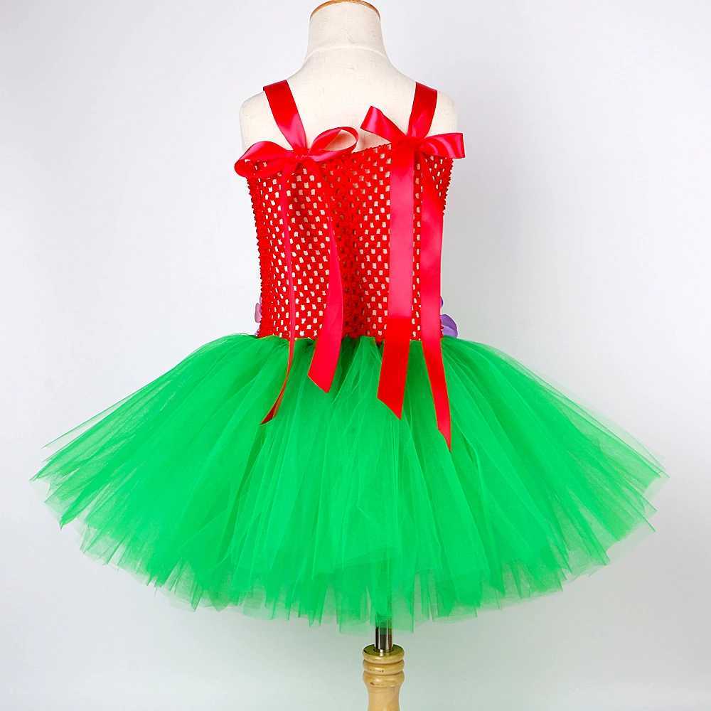 Haiian Hula Girls Dress Children Haii Lilo Tutu Dress Preschool Baby Girls Hula Show Costume Halloween Luau Dance Costume W250111