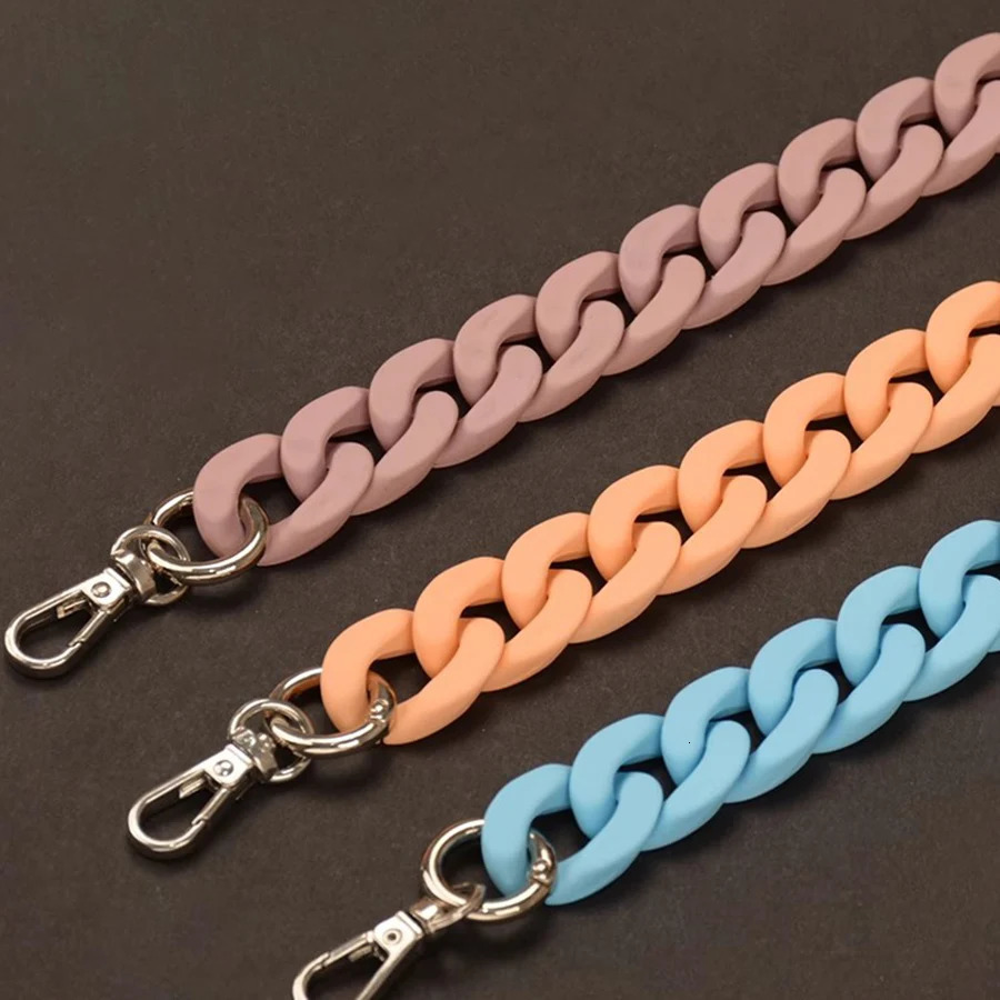 28/140cm Acrylic Resin Womens Handbag Chain Messenger Bag Shoulder Strap Plastic Bag Accessories Replacement Bag Chain 250109