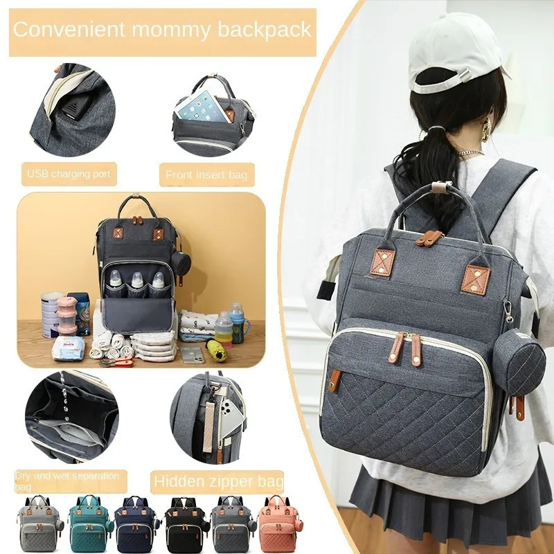 Womens Backpack Large Capacity High Quality Waterproof Oxford Cloth Multi-pocket Mummy Bag Baby Diaper Storage Bags Fashion 250106
