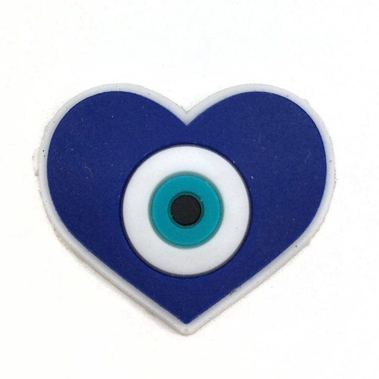 PVC Eyes Blue Flowers Buckle Accessories Adult Sandals Shoe Charms Fit Holiday Gifts