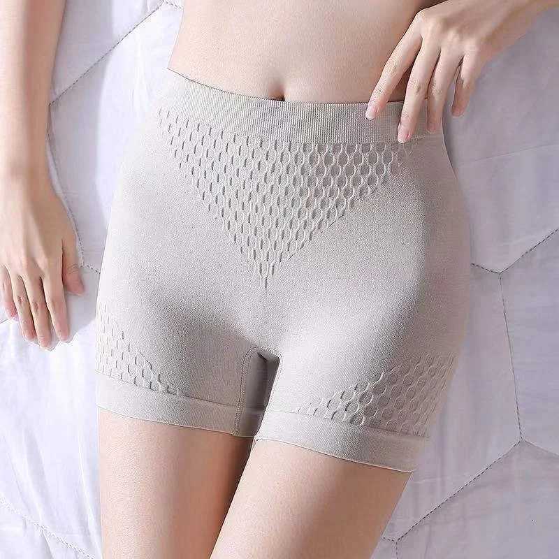 Summer Women Safety Shorts Pants Seamless Thin Ice Silk High Waist Panties Seamless Anti Emptied Boyshorts Girls UnderwearXJ250111