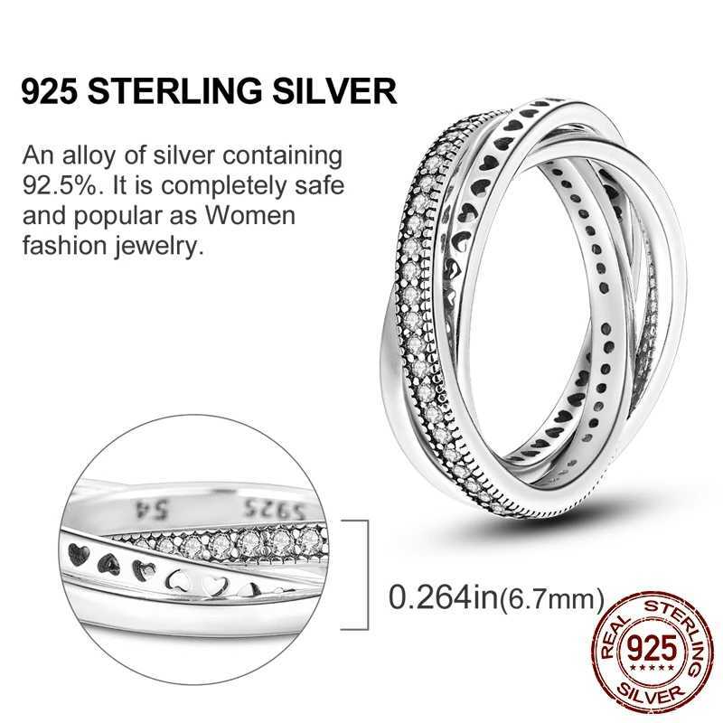 Original 925 sterling silver womens finger ring silver cocktail ring geometric butterfly circular luxury jewelry W250111