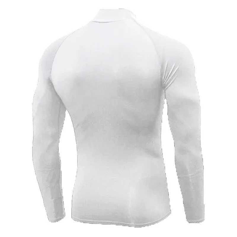 Compressed running T-shirt mens fitness tight fitting long sleeved sweatshirt training jogging top gym sweatshirt quick drying Rashgaard W250111