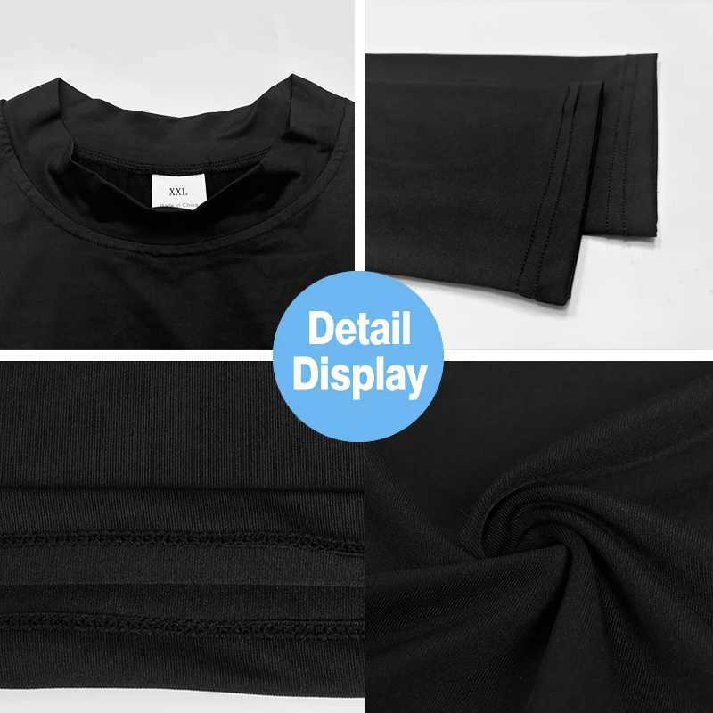 Mens compression running T-shirt tight fitting long sleeved sweatshirt training jogging top gym sweatshirt quick drying Rashgaard W250111