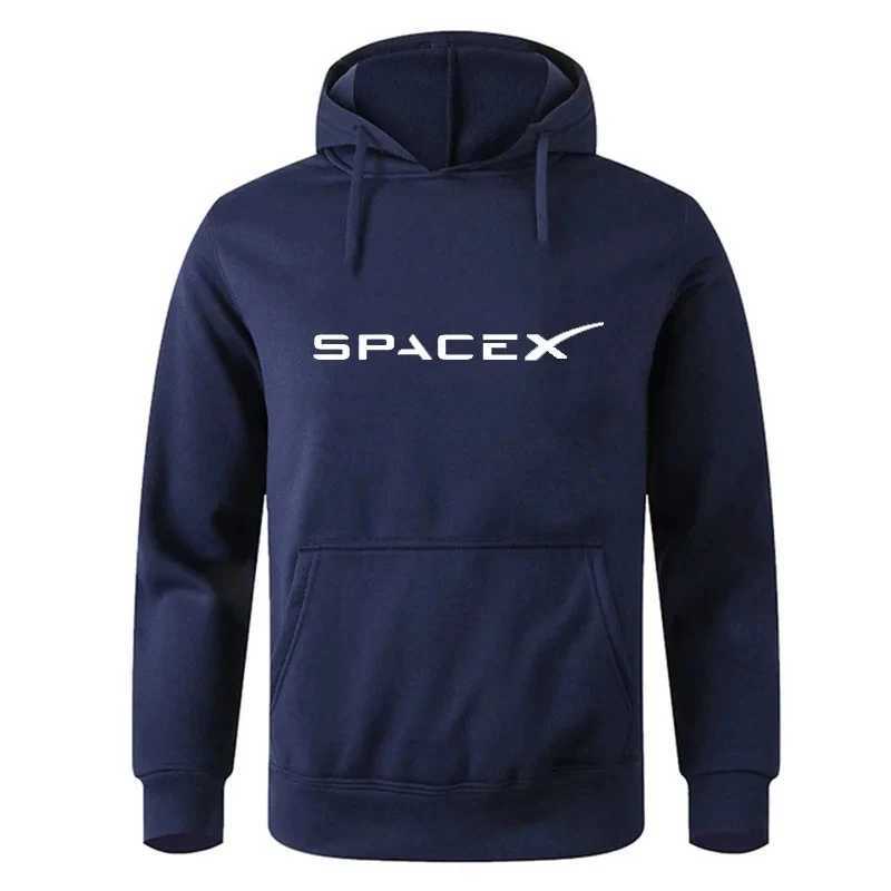 Space X Space Travel Printed Hoodies Mens and Womens Wool Sweatshirts Loose Cotton Hoodies Mens Hip Hop Style Sweatshirts Fashion W250110