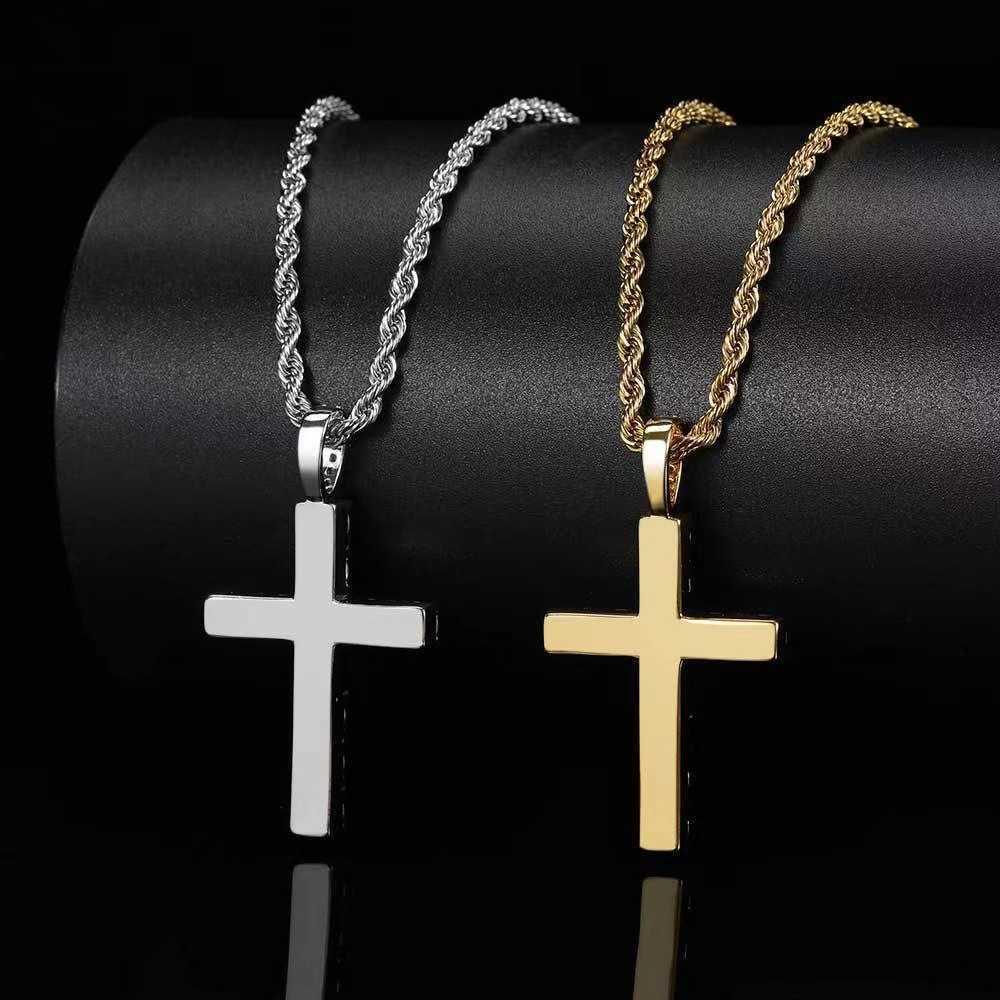 Fashion moissanite jewelry moissanite cross pendant hip hop cross pendant moissanite pendant