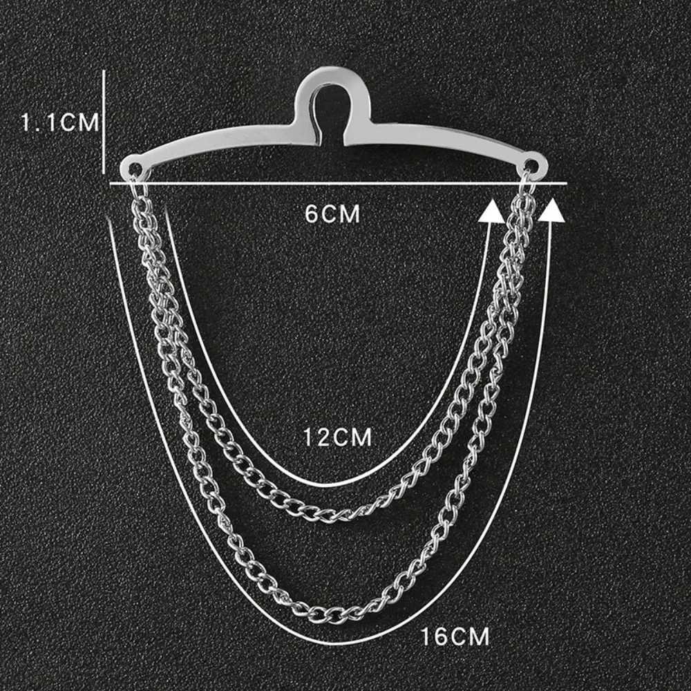 Vintage mens tie clip shirt chain buckle U-shaped buckle tie clip jewelry Busin Banquet wedding formal tie necklace accessories W250111
