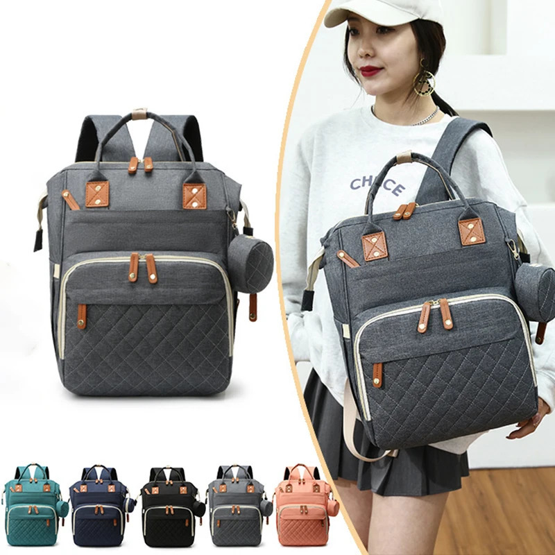 Mummy Backpack With Small Bag Bottle Storage Bag Diaper Pouch Waterpoof Large Capacity Maternity Bags Baby Stroller Bag Fashion 250106