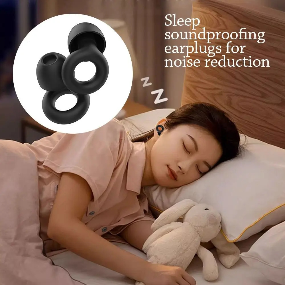 Silicone Earplugs for Swimming Sleep Noise Cancel ReductionSoundproof Reduce Disturbances Quality loop Supplies 250108