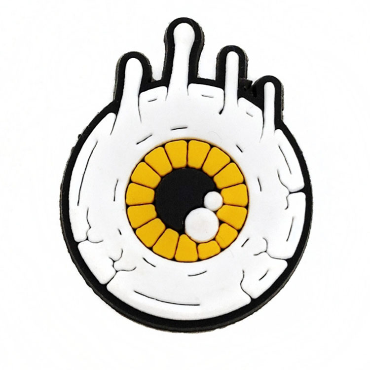 PVC Eyes Blue Flowers Buckle Accessories Adult Sandals Shoe Charms Fit Holiday Gifts