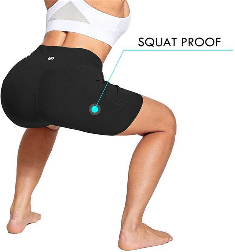 Leggings Women High Waist Yoga Sport Shorts Biker Shorts Women Sports Leggings For Fitness Cross Waist Pocket Yoga PantXJ250111