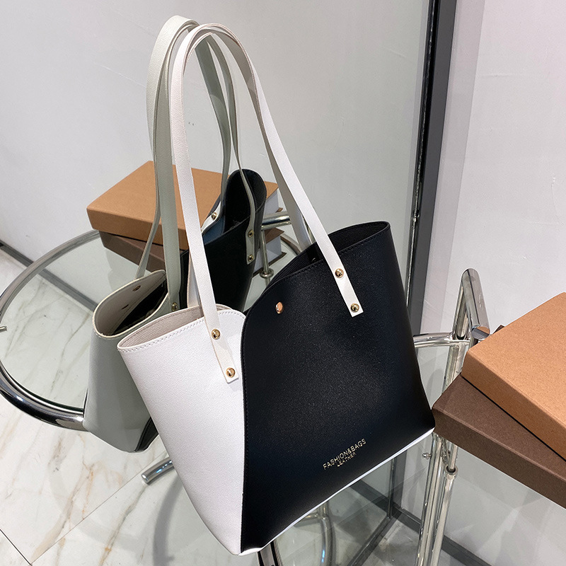 Fashionable tote bag, women's bag, women's shopping bag, trendy and versatile mommy bag