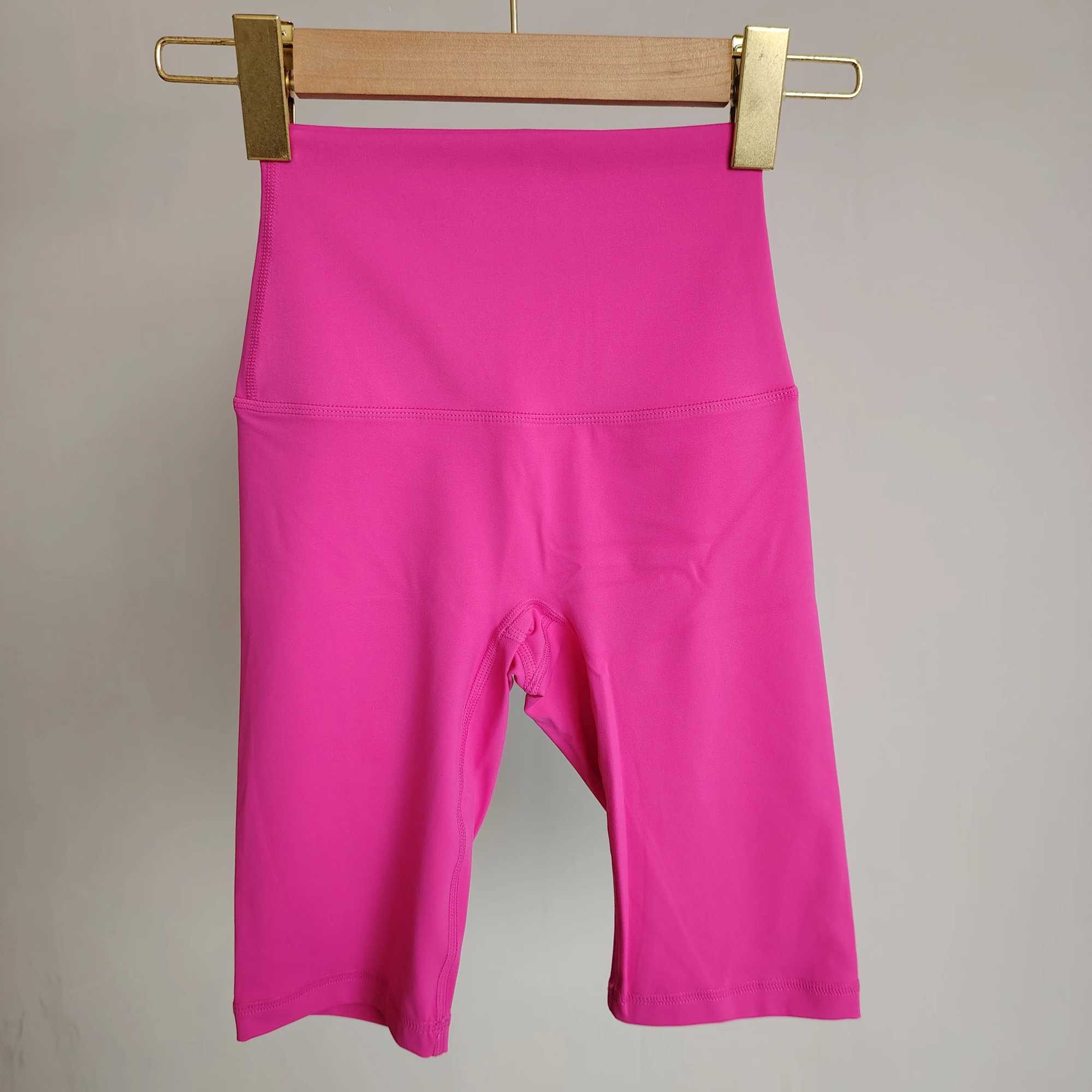 Solid Color Yoga Fitness Shorts Gym High Waist Womens Sports Tight Shorts Running Exercise Fashion Hot Girl Short Leggings SoftXJ250111