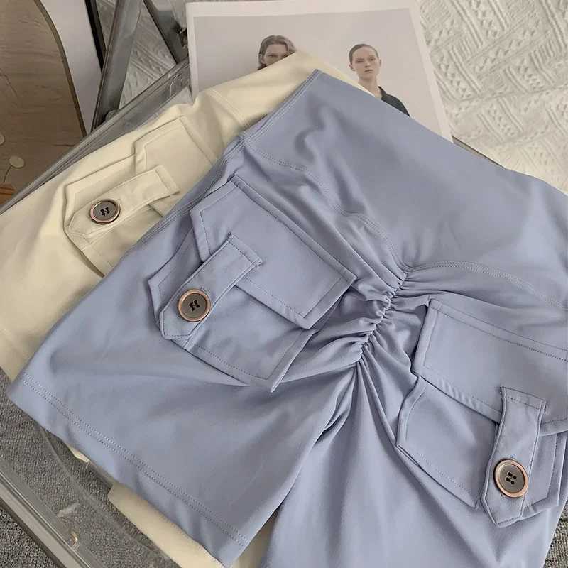 Nude High Waist Peach Butt Sport With Pocket Yoga Shorts Leggings Quick Drying Gym Training Cycling Outdoor sports ShortsXJ250111